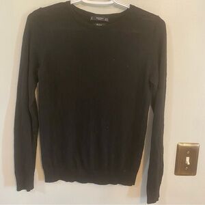 Mango black lightweight cashmere sweater extra small